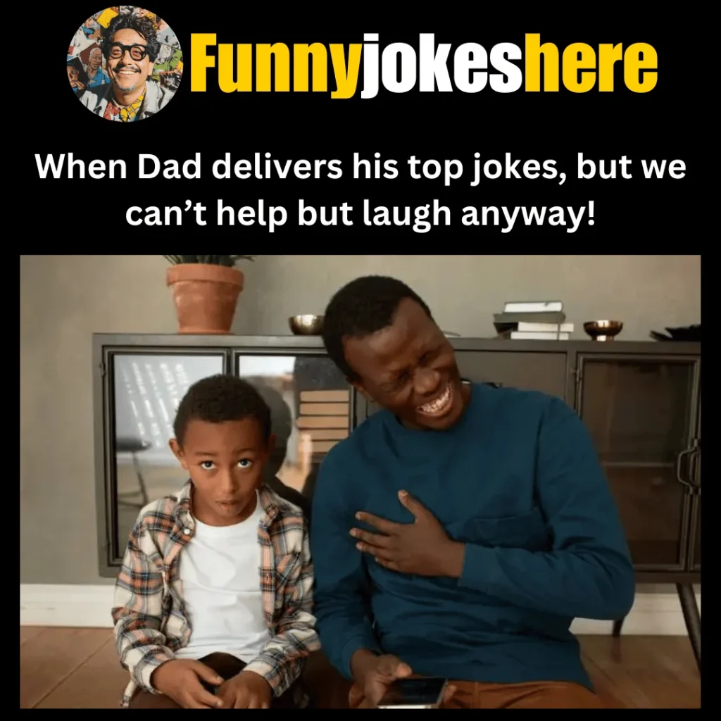 Looking for a good laugh to brighten your day? You've come to the right place! "Top Dad Jokes Today" offers a fantastic collection of humorous dad jokes that will surely elicit groans and giggles alike. These jokes feature witty one-liners and puns that are perfect for any occasion—family gatherings, parties, or just casual conversations with friends. Enjoy the playful spirit of these jokes as you spread joy and laughter, making every moment unforgettable with a bit of cheesy fun!
